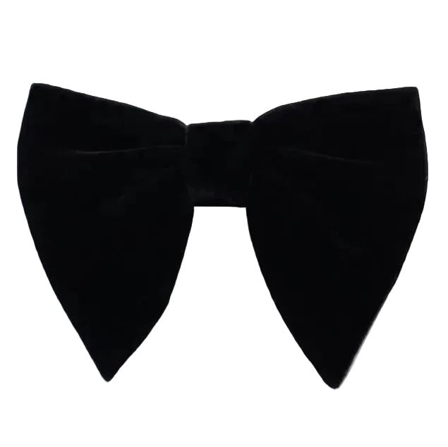 velvet large bow tie